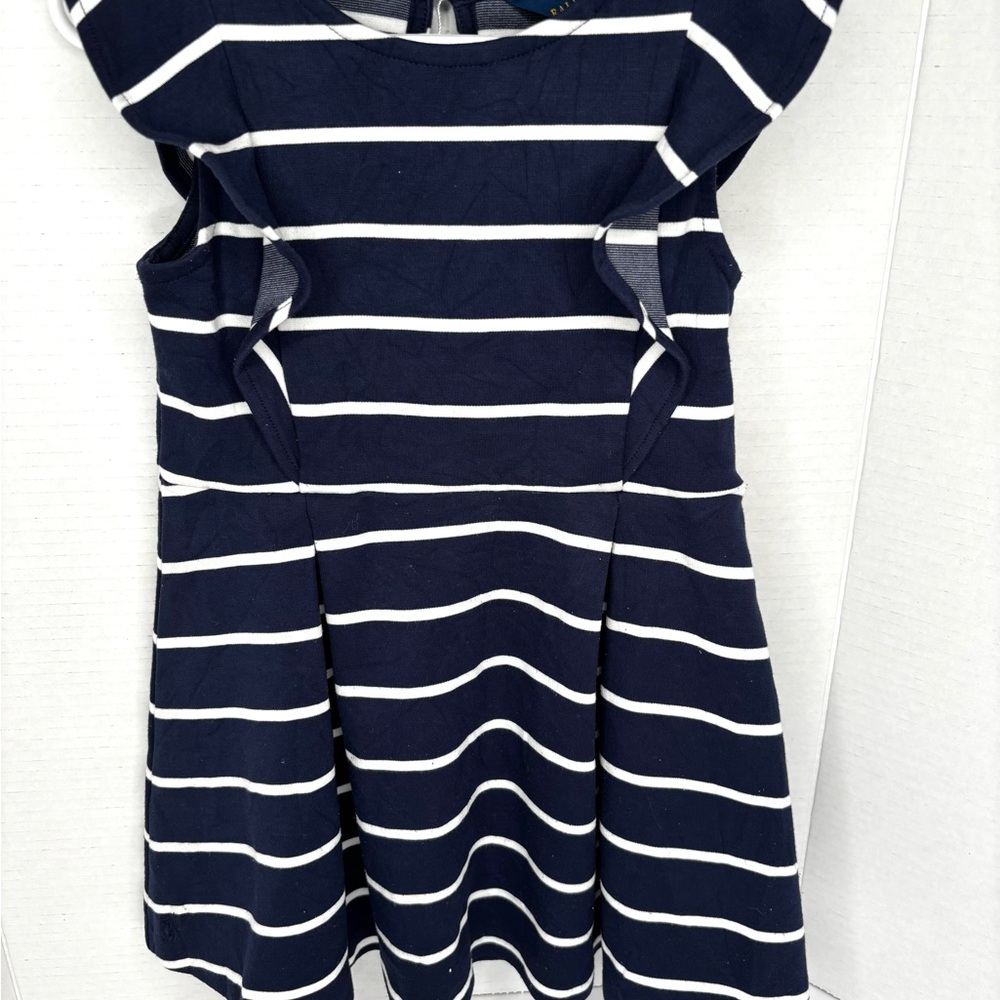 PoloNavy and White Striped Kids Dress